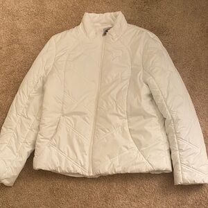 Athletic Works Women's White Puffer Jacket